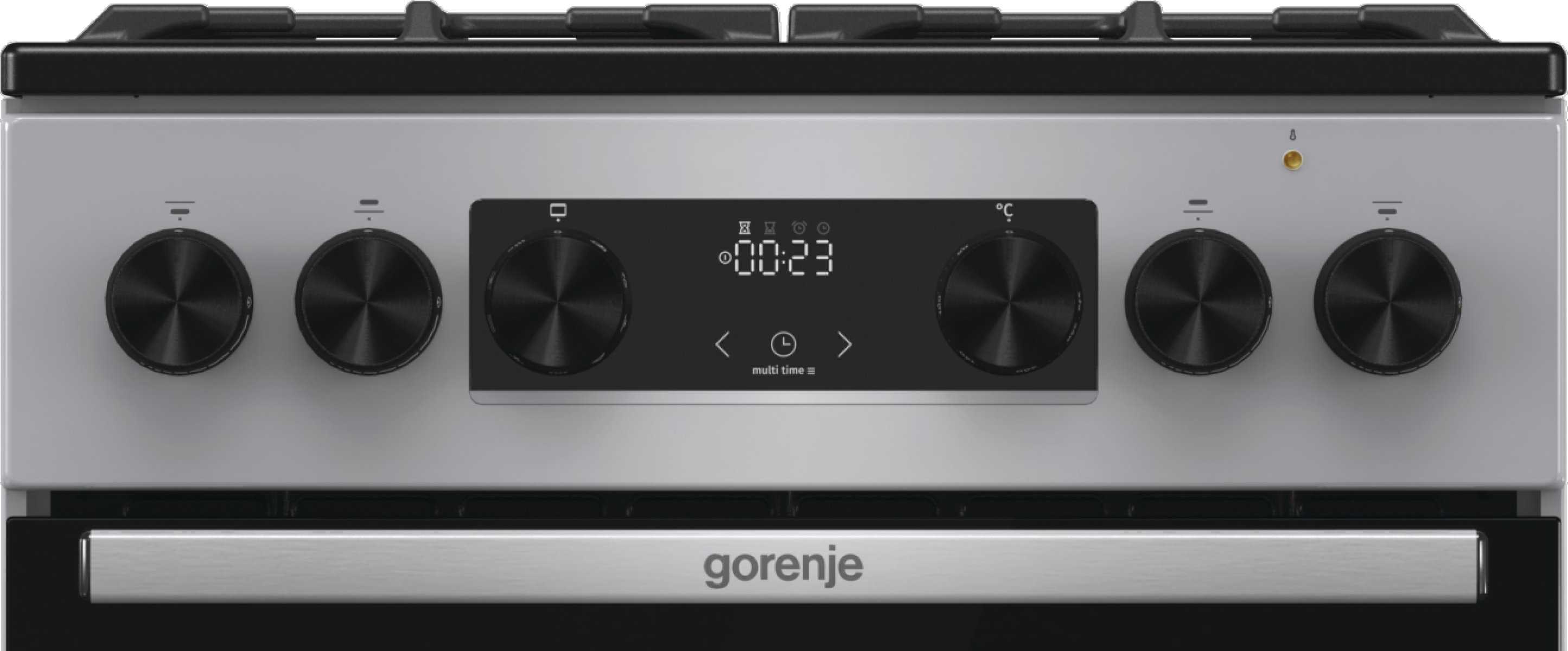 Плита Gorenje комбінована, 70л, 50x60см, дисплей, чавун, нерж - 12