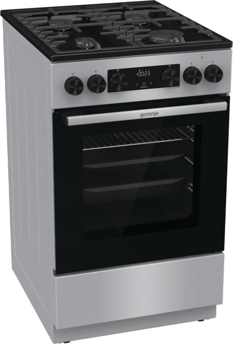 Плита Gorenje комбінована, 70л, 50x60см, дисплей, чавун, нерж - 4