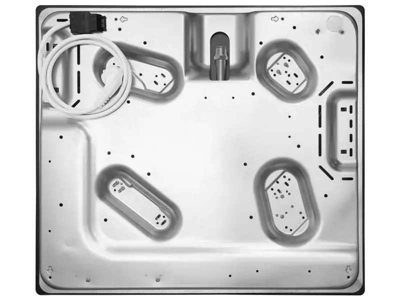 Варильна поверхня Hansa газова, 59см, чавун, нерж - 5