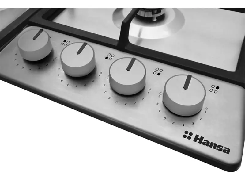 Варильна поверхня Hansa газова, 59см, чавун, нерж - 2