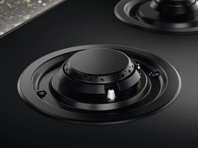 Варильна поверхня Electrolux газова на склі, 90см, чавун, електрон. керування, Hob2Hood, чорний - 6