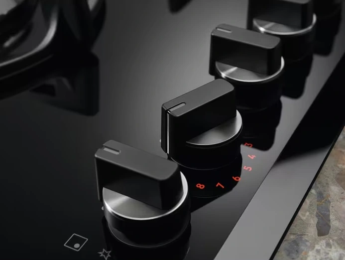 Варильна поверхня Electrolux газова на склі, 90см, чавун, електрон. керування, Hob2Hood, чорний - 3