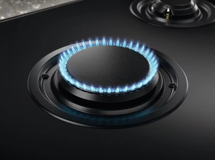 Варильна поверхня Electrolux газова на склі, 90см, чавун, електрон. керування, Hob2Hood, чорний - 5