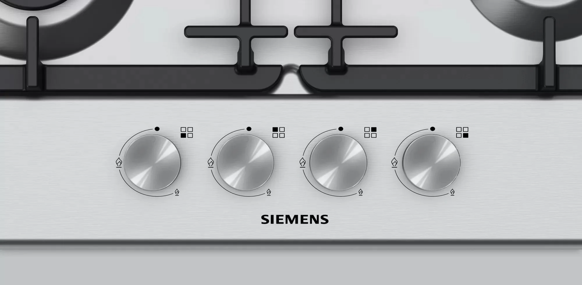 Варильна поверхня Siemens  газова, 60см, чавун, нерж - 2