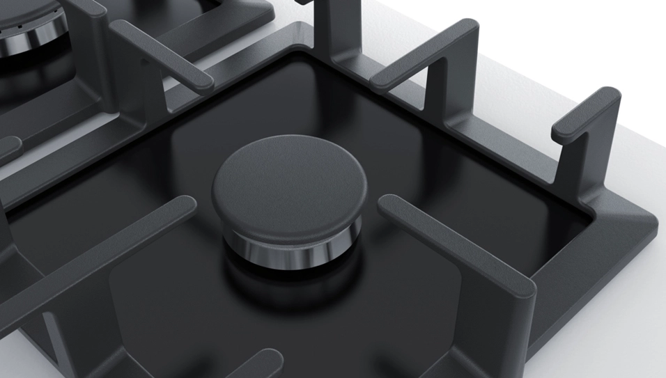 Варильна поверхня Bosch  газова, 60см, чавун, білий - 3