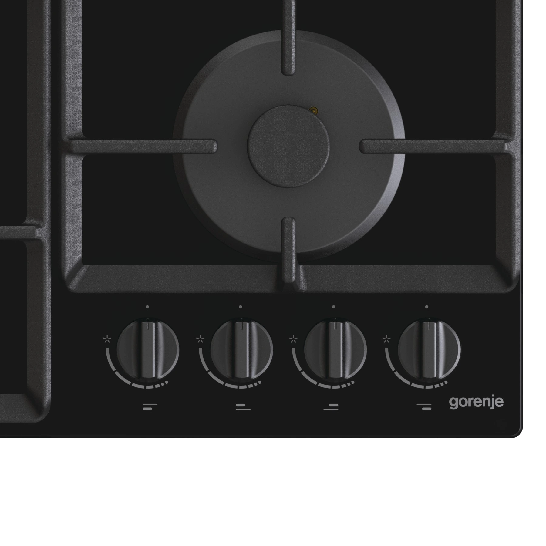 Варильна поверхня Gorenje газова на склі, 60см, чавун, чорний - 5