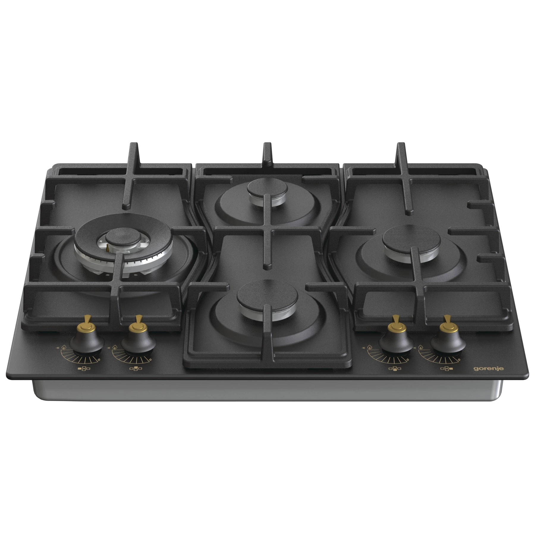 Варильна поверхня Gorenje газова, 60см, чавун, чорний - 2