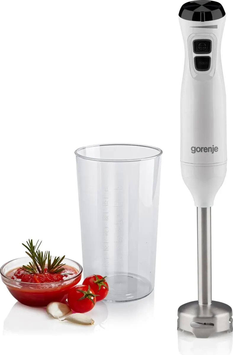 Блендер Gorenje заглибний 600Вт, чаша-600мл, білий - 9