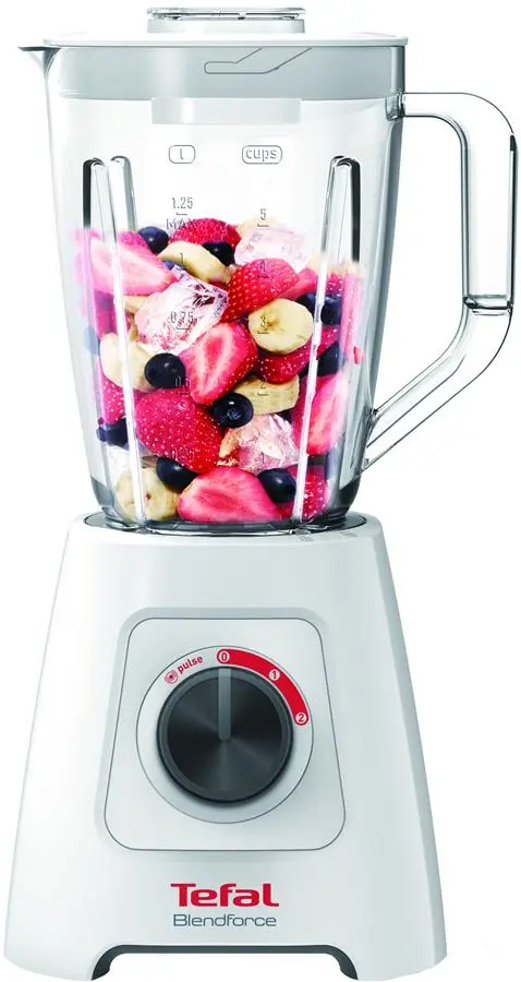 Блендер Tefal стаціонарний Blendforce 600Вт, чаша-1250мл, білий - 2