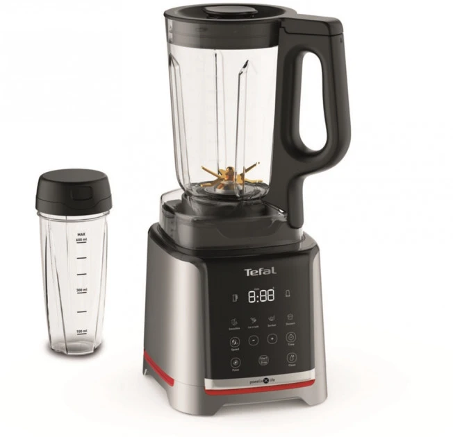Блендер Tefal стаціонарний InfinyMix + 1600Вт, чаша-1750мл, стакан 600мл, сріблясто-чорний - 4