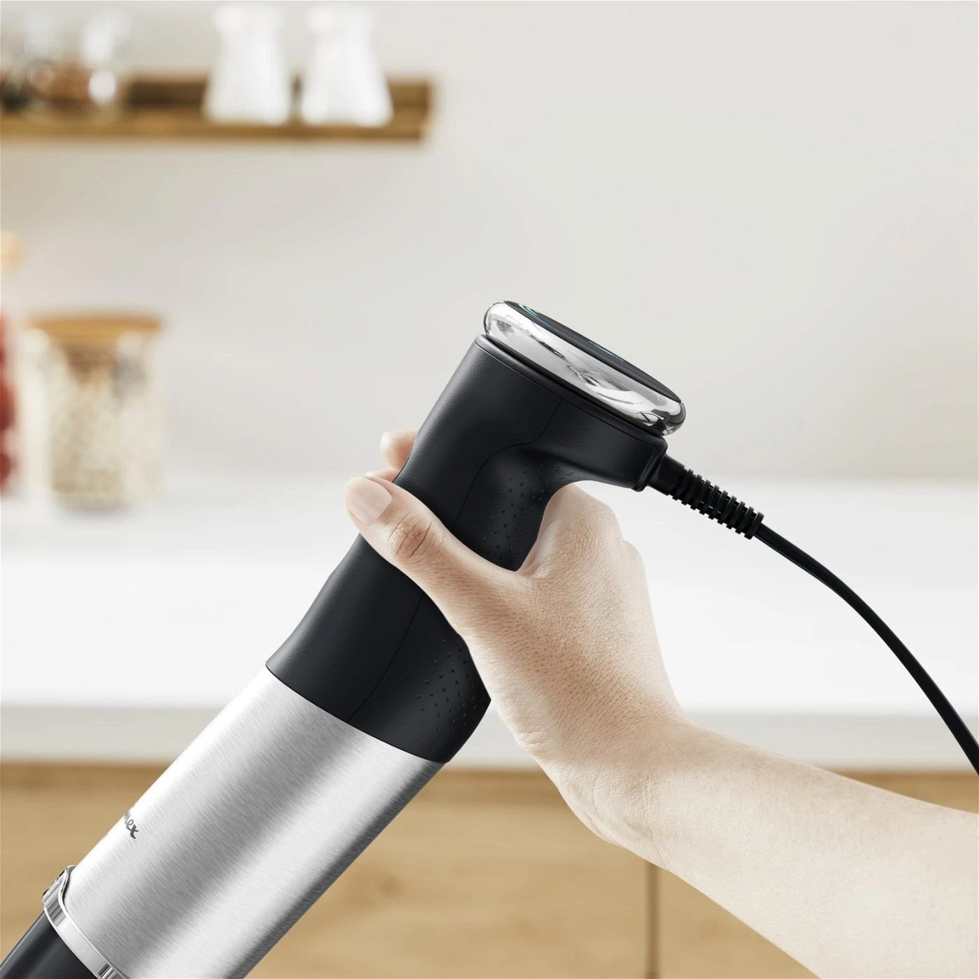 Блендер Tefal заглибний Quickchef+, 1000Вт, 4в1, чаша-800мл, чопер-500мл, кухонний комбайн 5в1, турб - 8