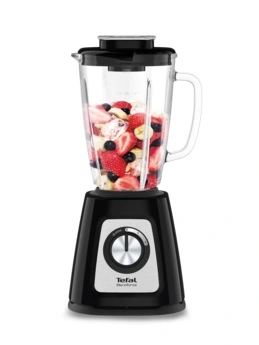 Блендер Tefal стаціонарний Blendforce 800Вт, чаша-1250мл, скло, чорний - 2