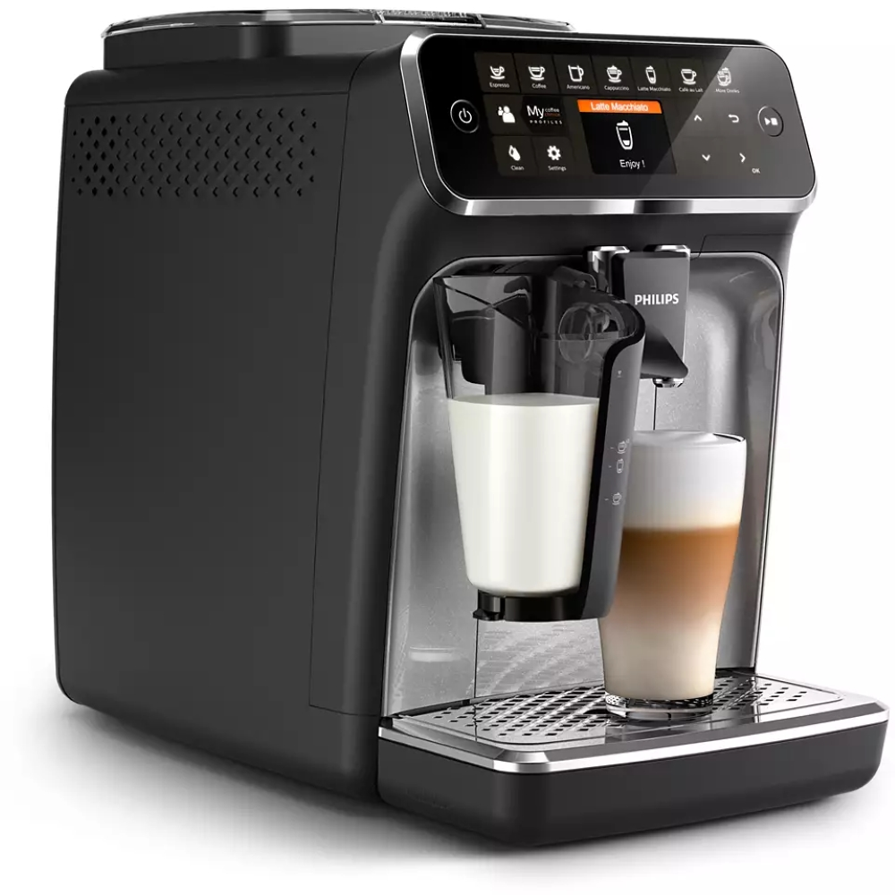 Кавомашина Philips Series 4300 LatteGo, 1.9л, зерно+мелена, автомат.капуч, дисплей, авторецептів -8, - 4