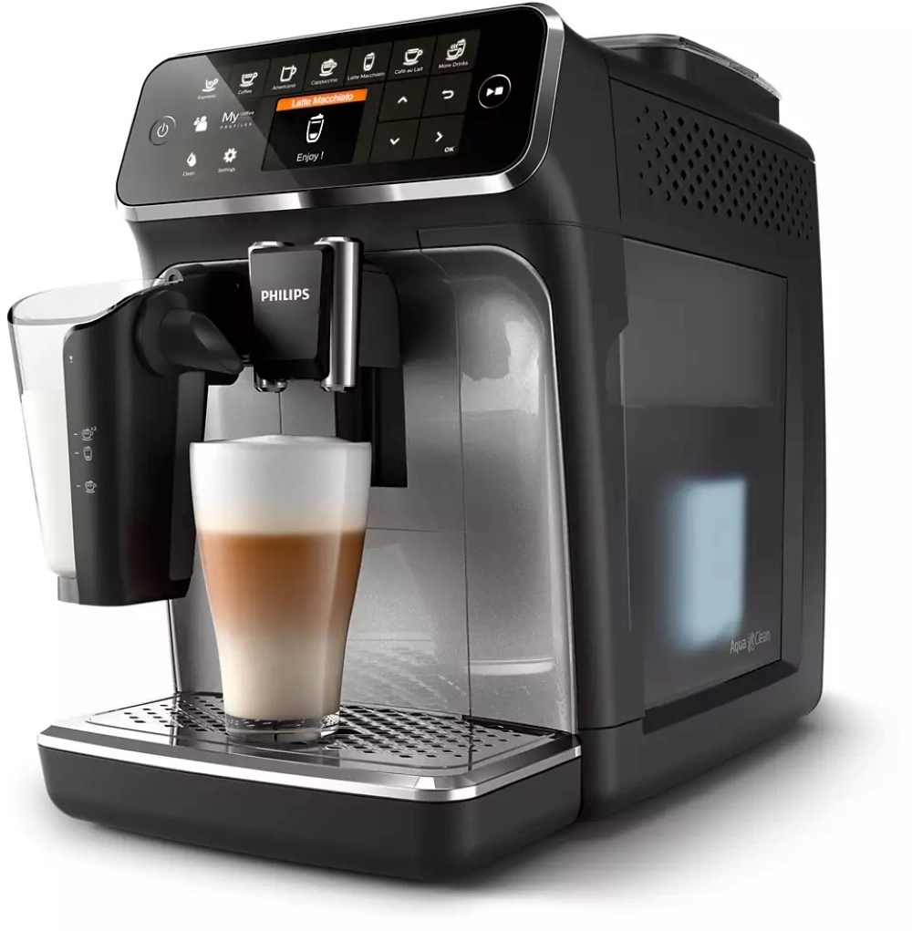 Кавомашина Philips Series 4300 LatteGo, 1.9л, зерно+мелена, автомат.капуч, дисплей, авторецептів -8, - 3