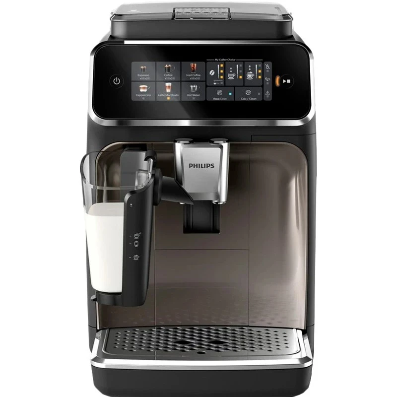 Кавомашина Philips Series 3300 1.8л, зерно + мелена, автомат.капучинатор, дисплей, авторецептів - 6,