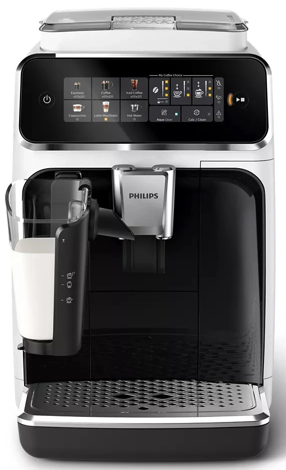 Кавомашина Philips Series 3300 1.8л, зерно + мелена, автомат.капучинатор, дисплей, авторецептів - 6,