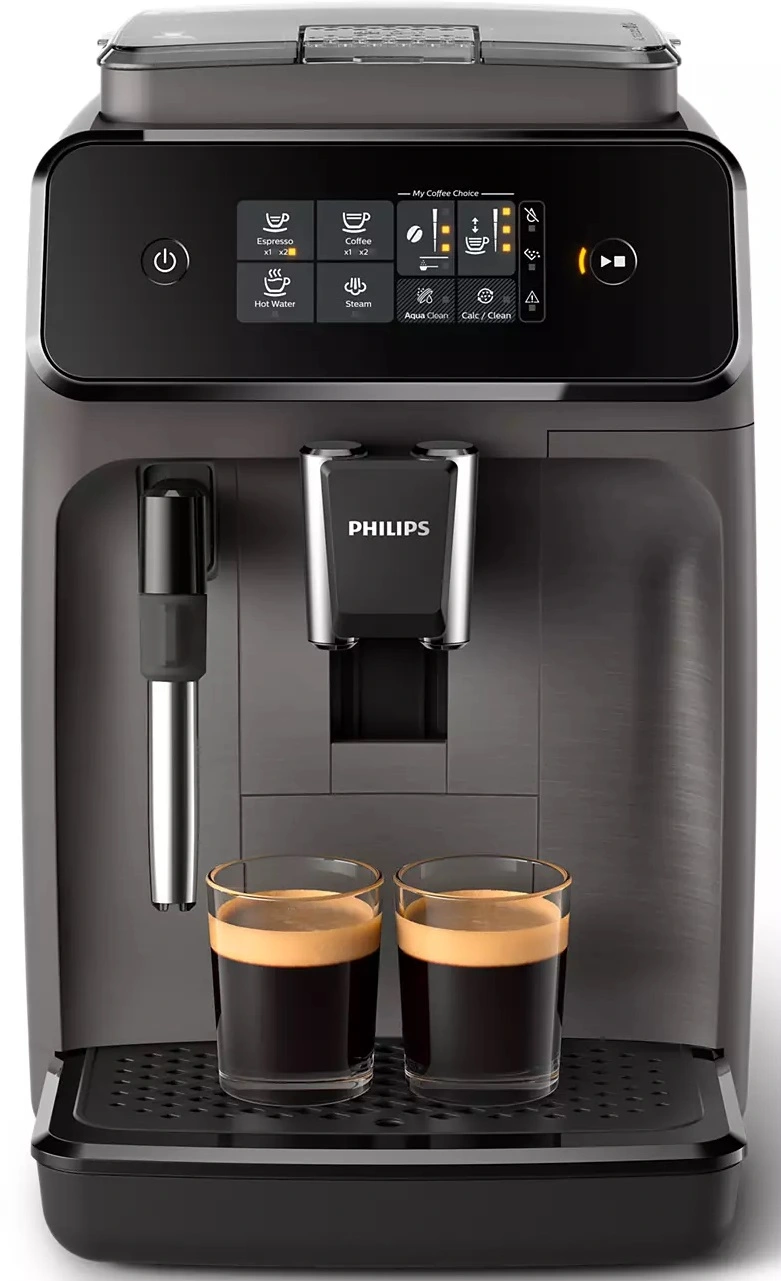 Кавомашина Philips Series 1200 1.8л, зерно, ручний капучинатор, авторецептів - 2, чорний - 4