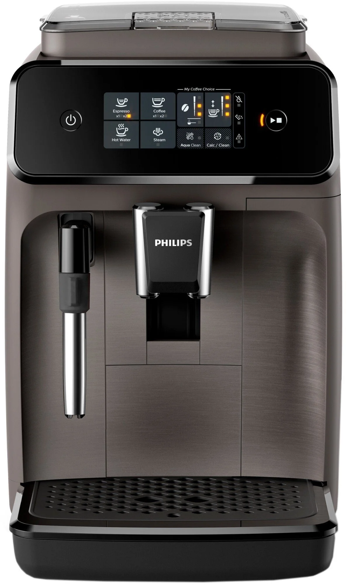 Кавомашина Philips Series 1200 1.8л, зерно, ручний капучинатор, авторецептів - 2, чорний - 3