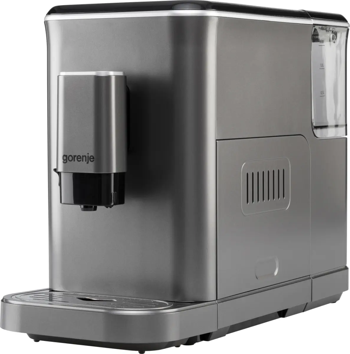 Кавомашина Gorenje, 1,5л, зерно, автомат.капучинатор, дисплей, авторецептів - 7, сенcор.керування, а