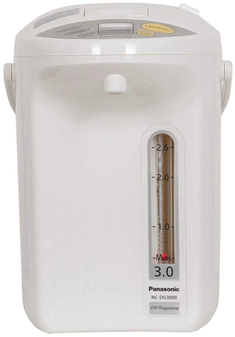 Термопот Panasonic 3л, дисплей, пластик, білий - 2
