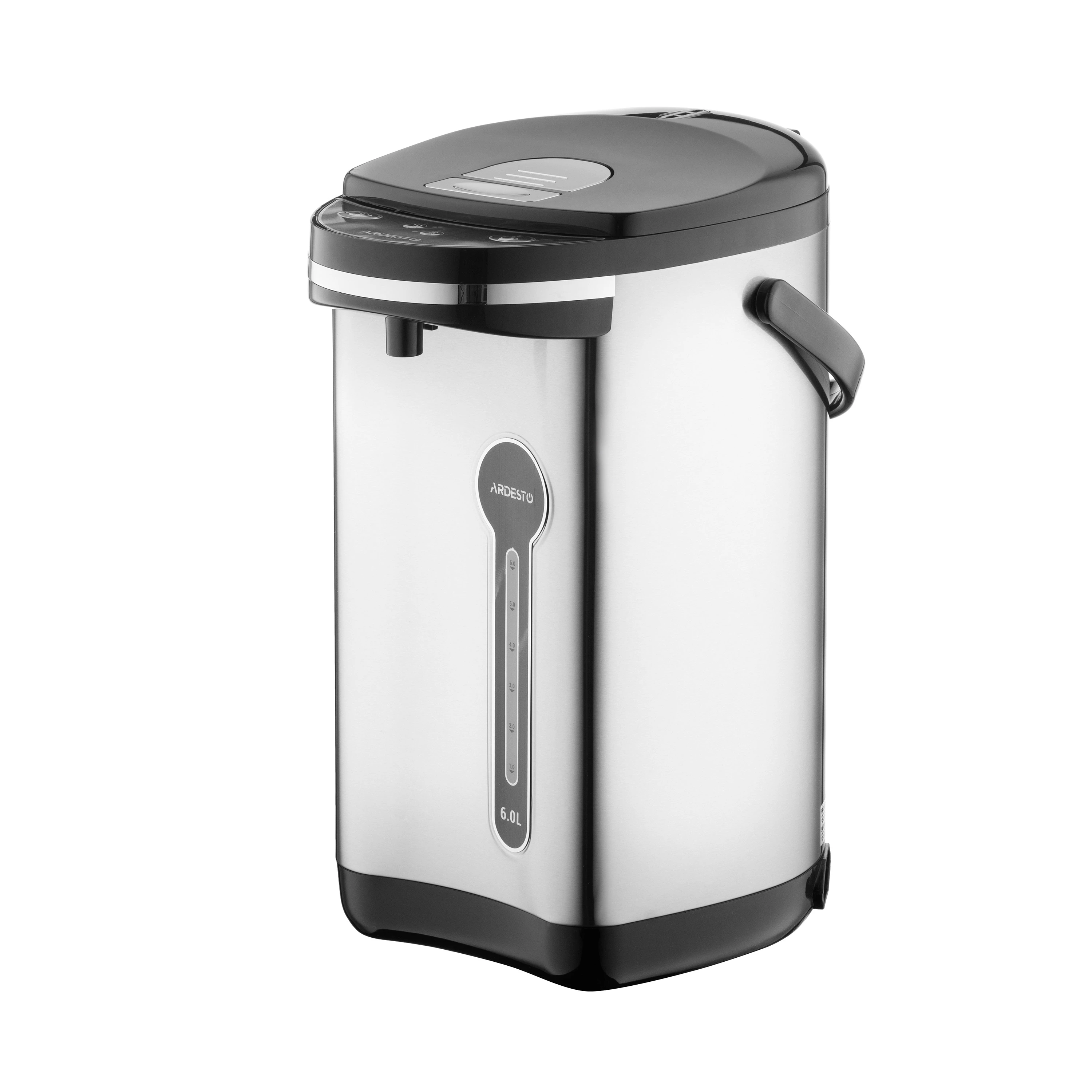 Термопот Ardesto 6л, нержавіюча сталь+пластик, сіро-чорний - 2