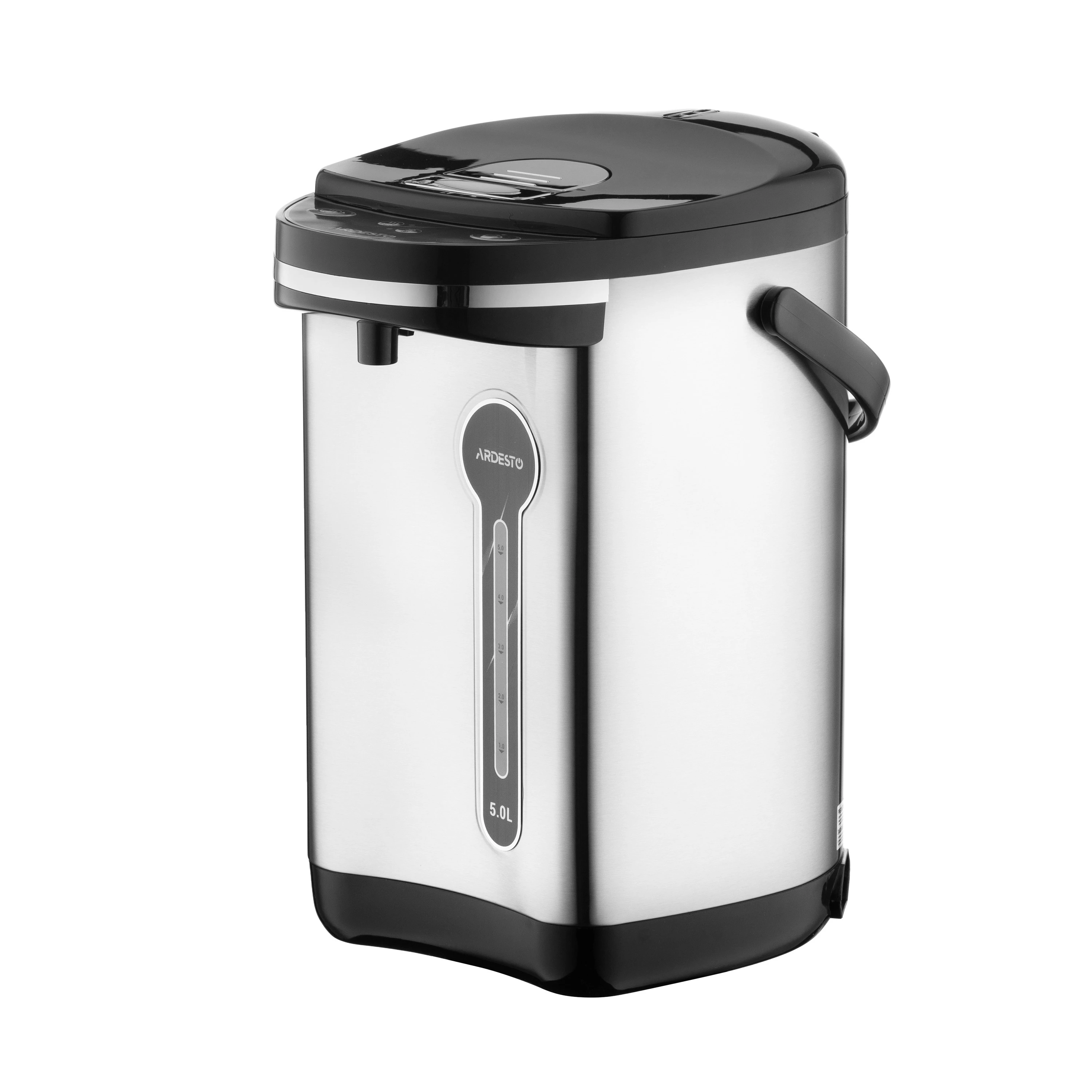 Термопот Ardesto 5л, нержавіюча сталь+пластик, сіро-чорний - 2