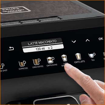 Кавомашина Krups Evidence Plus Titanium 2.3л, зерно, автомат.капучинатор, ОLED диспл, аторец. - 19, - 19