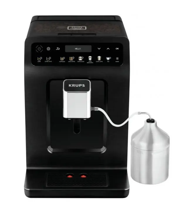 Кавомашина Krups Evidence Plus Titanium 2.3л, зерно, автомат.капучинатор, ОLED диспл, аторец. - 19, - 4