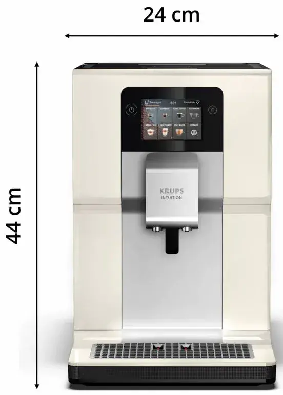 Кавомашина Krups Intuition Preference 3л, зерно, автомат.капучинатор, авторецептів - 8, бежево - чор - 6