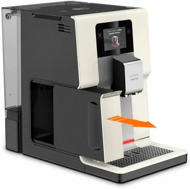 Кавомашина Krups Intuition Preference 3л, зерно, автомат.капучинатор, авторецептів - 8, бежево - чор - 8