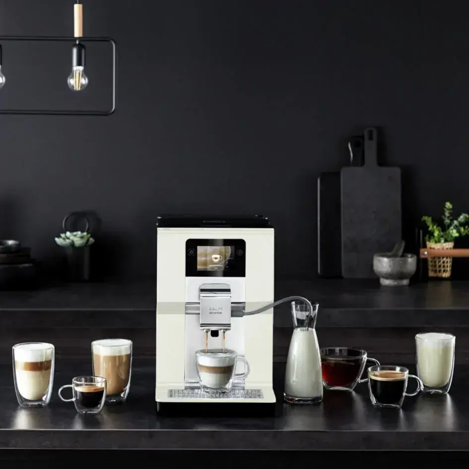 Кавомашина Krups Intuition Preference 3л, зерно, автомат.капучинатор, авторецептів - 8, бежево - чор - 10