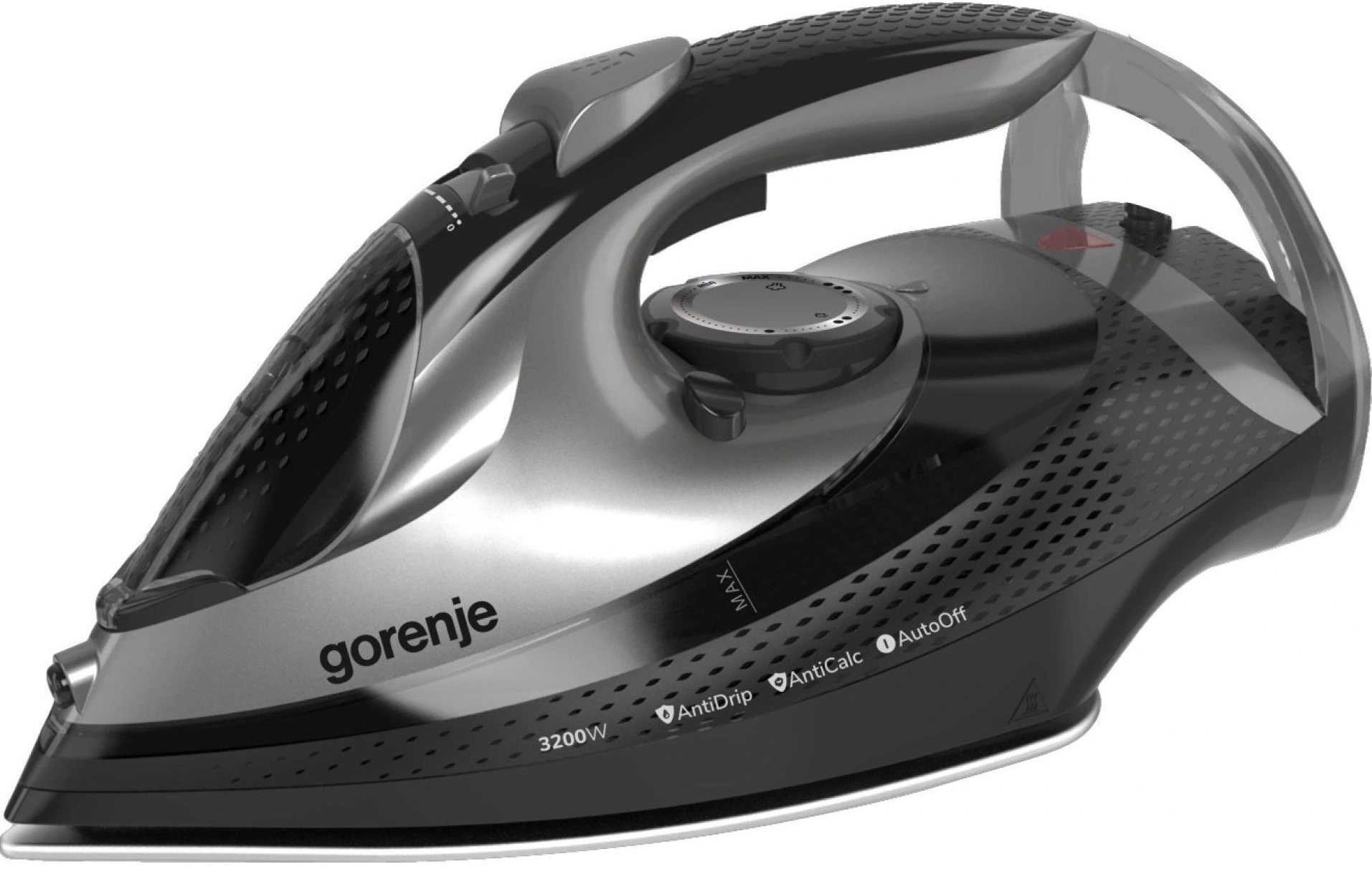 Праска Gorenje, 3250Вт, 420мл, паровий удар-250гр, верт, відпарювання, антинакип, автовідключення, к