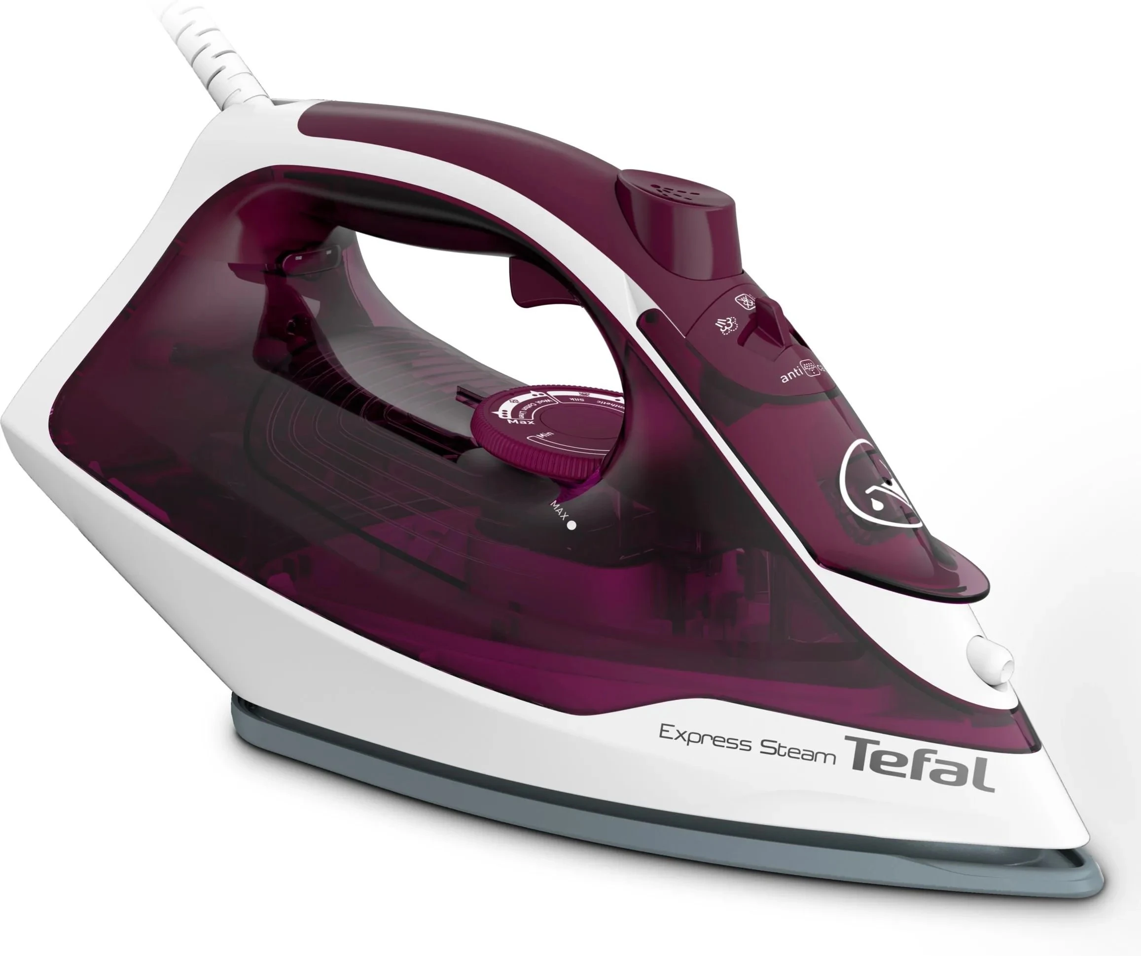 Праска Tefal Express Steam, 2400Вт, 270мл, паровий удар -160гр, постійна пара - 30гр, керамічна підо