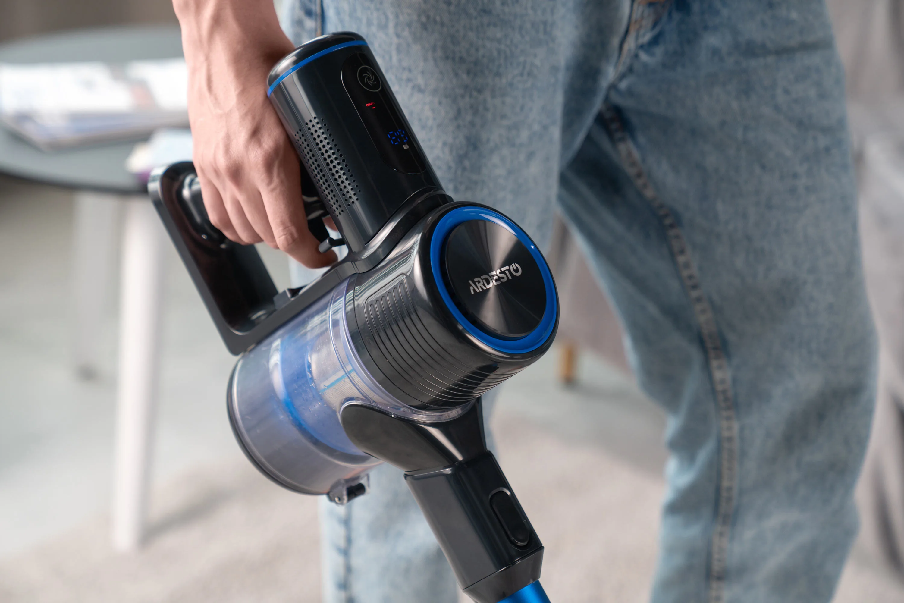 Пилосос Ardesto безпровідний, 32Вт, контейнер -0,6л, автономія до 60хв, HEPA, турбощітка з LED, - 7