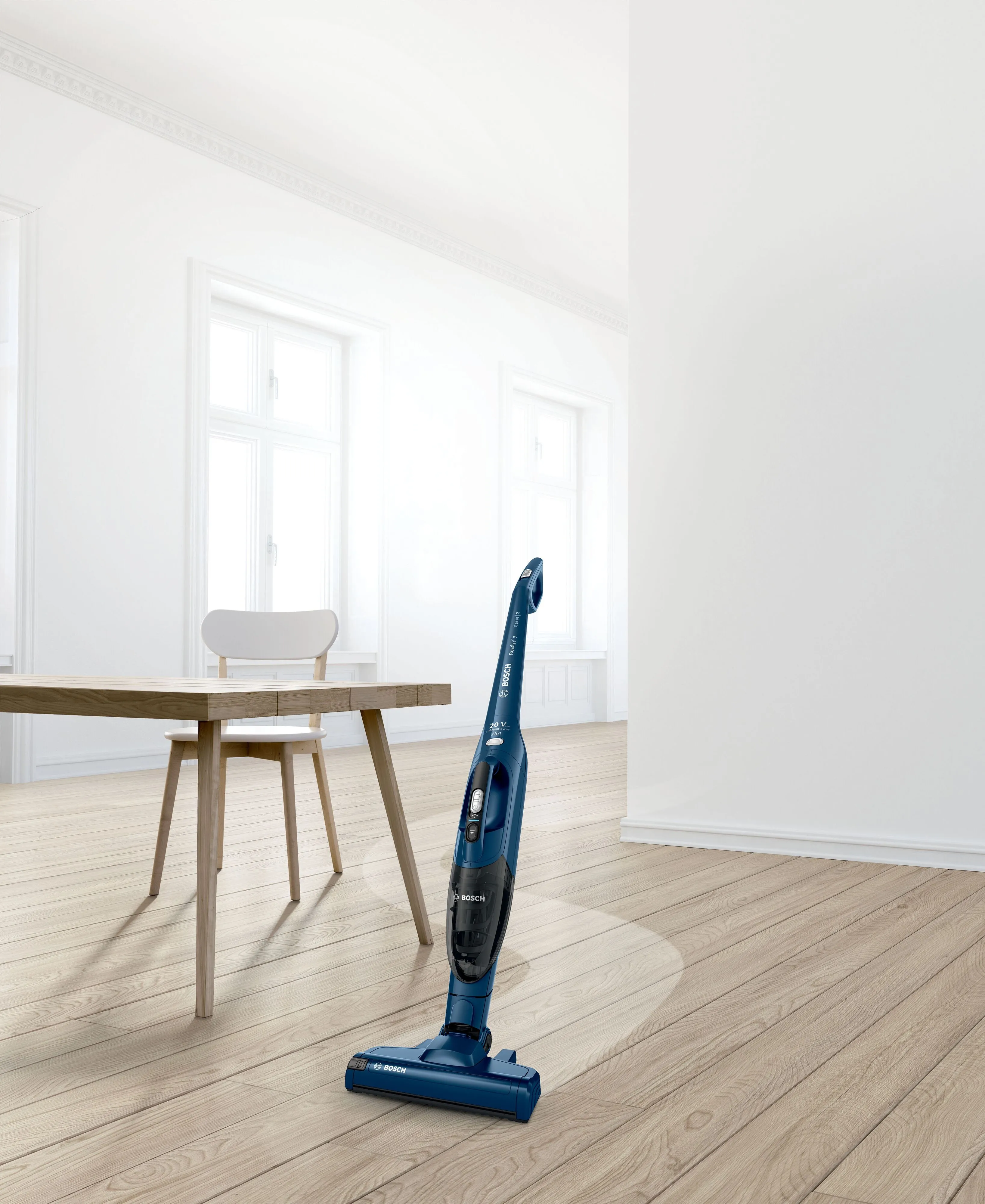 Пилосос Bosch безпровідний, контейнер -0,9л, автономія до 44хв, вага-2,5кг, НЕРА, синій - 7