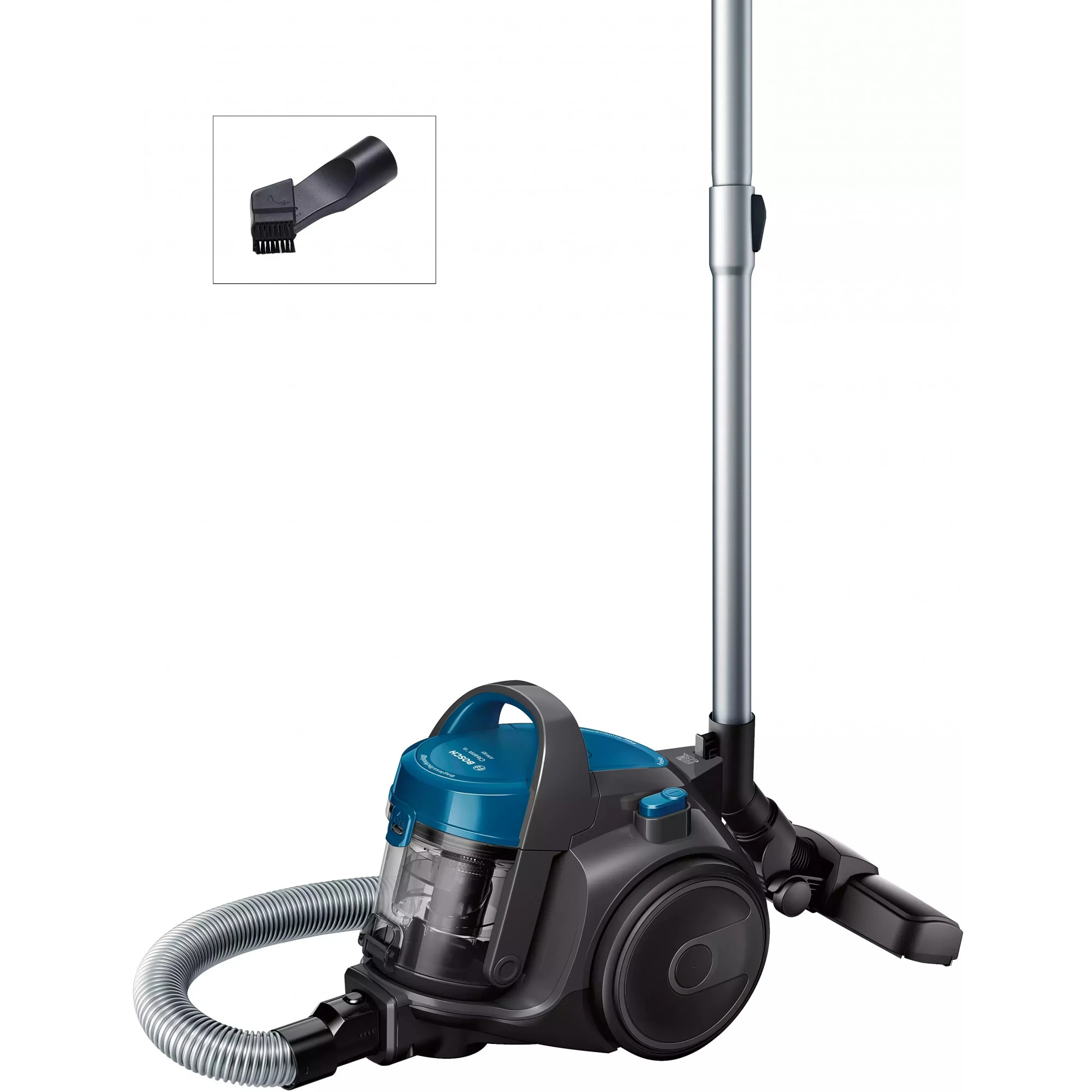 Пилосос Bosch контейнерний, 700Вт, контейнер -1,5л, НЕРА12, синій - 3