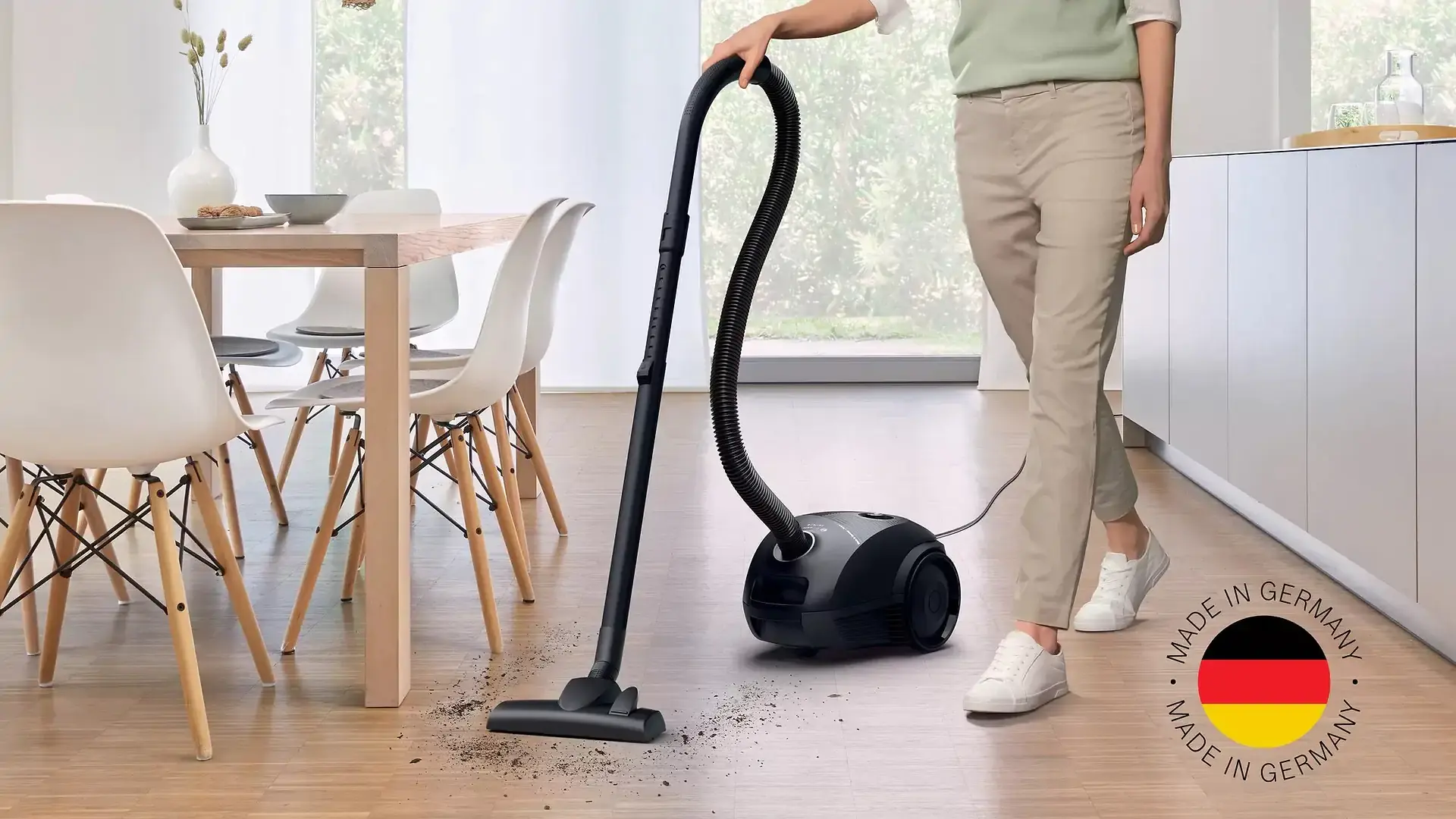 Пилосос Bosch мішковий, 600Вт, 3,5л, НЕРА, чорний - 6