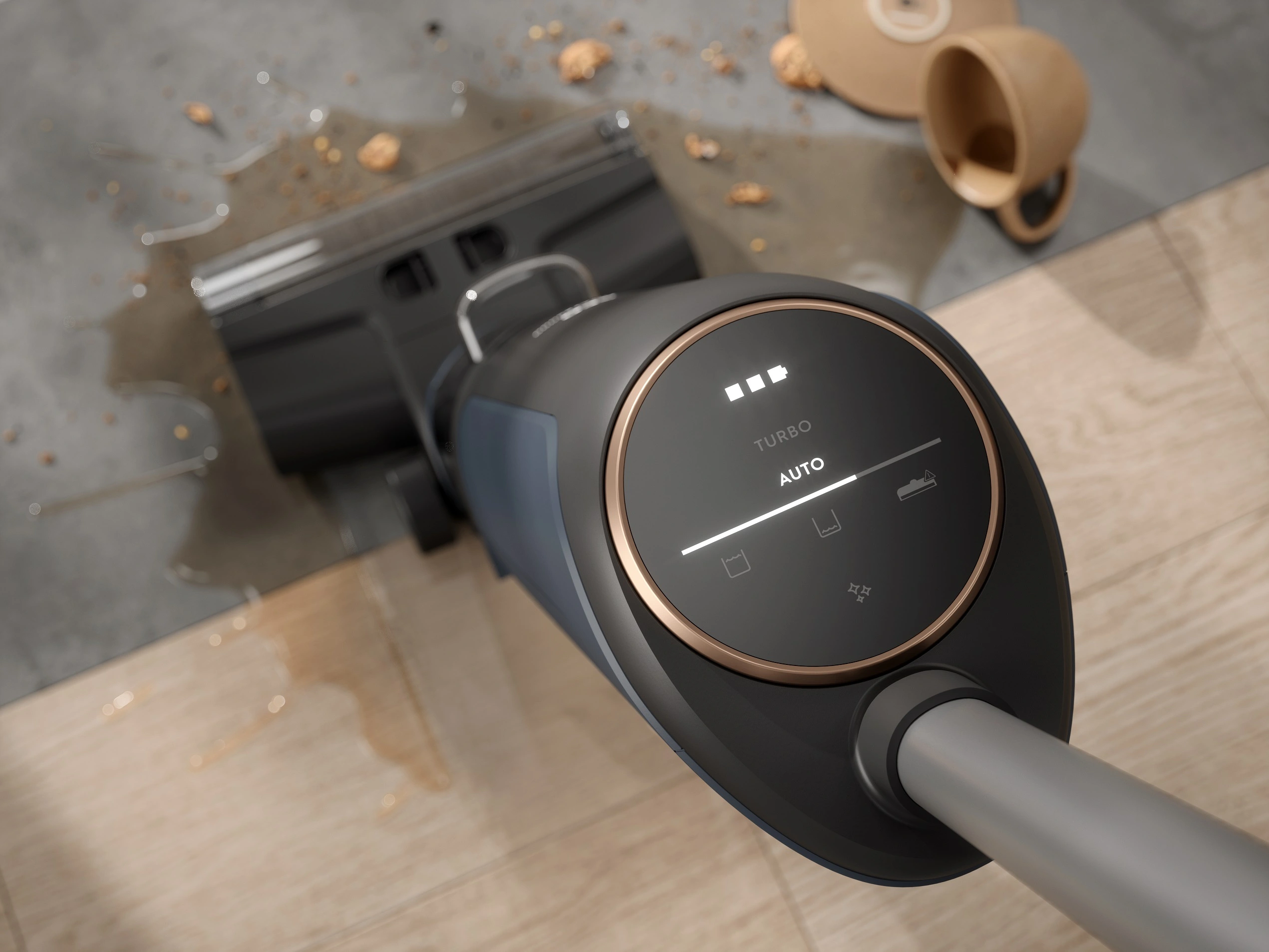 Пилосос Electrolux бездротовий, вологе прибирання, контейнер -0,55л, вода -0,65л, автономія до 3 - 3