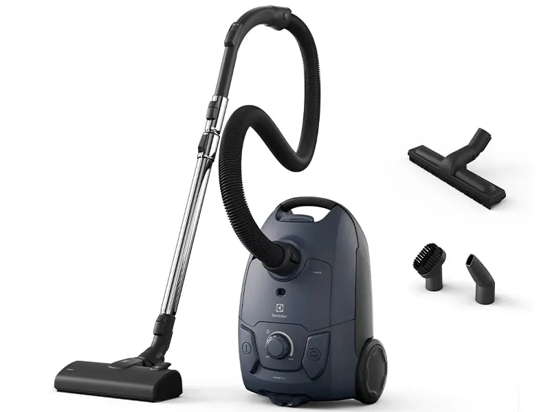 Пилосос Electrolux мішковий, 650Вт, 3л, HEPA13, s-bag, 3 насадки, синій