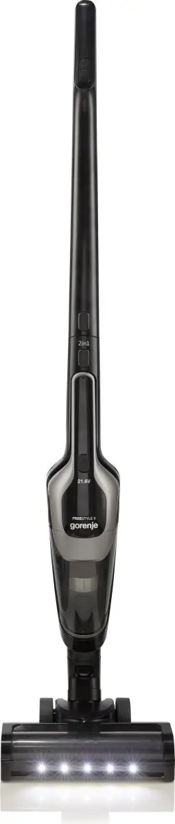 Пилосос Gorenje безпровідний, 132Вт, контейнер -0,6л, автономія до 55хв, вага-2,9кг, НЕРА, 2наса - 3