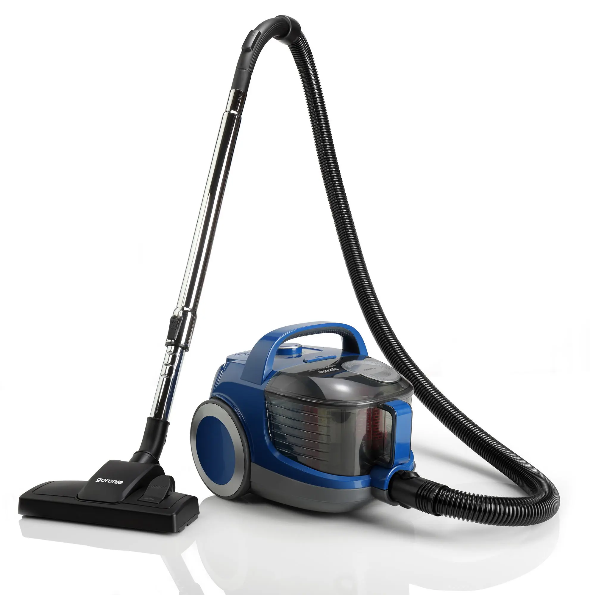 Пилосос Gorenje контейнерний, 800Вт, контейнер -2,2л, HEPA, телескоп трубка, синій