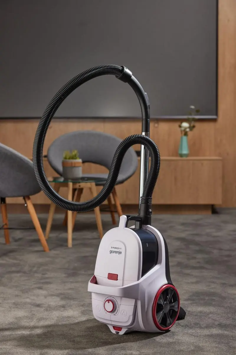Пилосос Gorenje контейнерний, 850Вт, контейнер -3л, HEPA, телескоп трубка, білий - 17