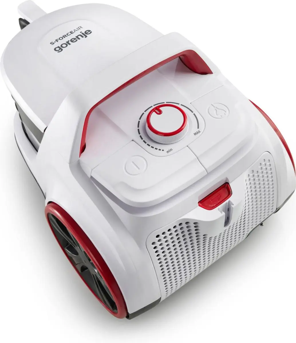 Пилосос Gorenje контейнерний, 850Вт, контейнер -3л, HEPA, телескоп трубка, білий - 6