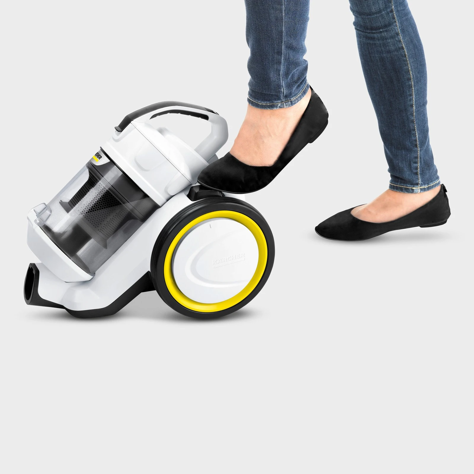 Пилосос Karcher контейнерний VC 3, 700Вт, контейнер -0,9л, НЕРА 13, білий - 4