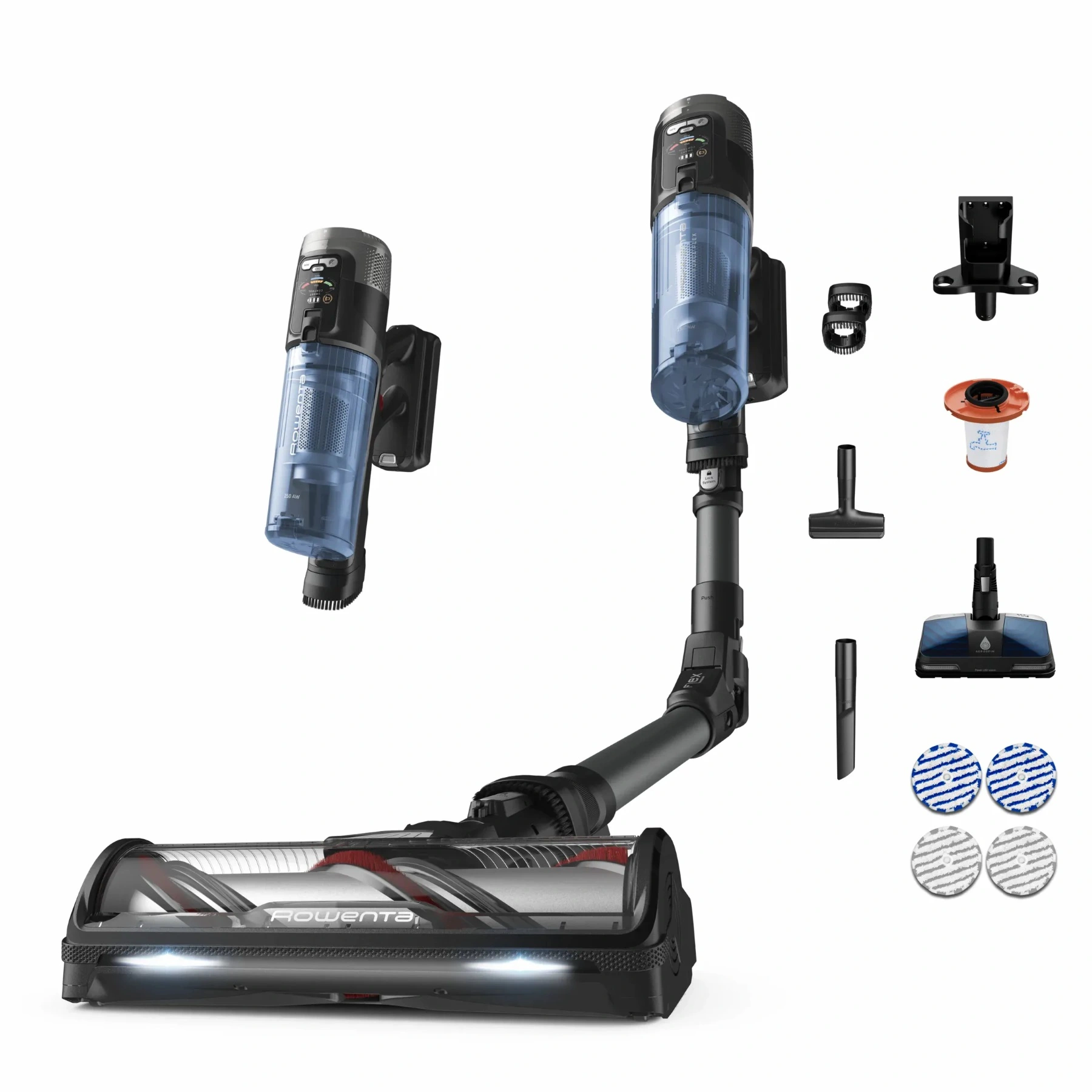 Пилосос Rowenta безпровідний X-Force Flex 12,60 Neo Auto Aqua Allergy, 150Вт, контейнер -0,65л, авто