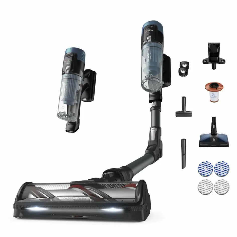 Пилосос Rowenta безпровідний X-Force Flex 14,80 Animal Aqua, 240Вт, вологе прибирання, контейнер -0,