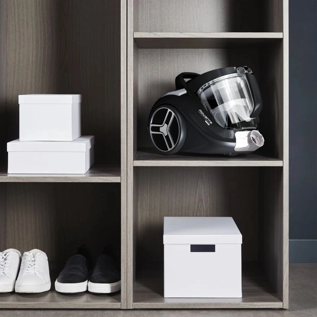 Пилосос Rowenta контейнерний Compact Power XXL, 900Вт, контейнер -2,5л, HEF system, чорний - 2