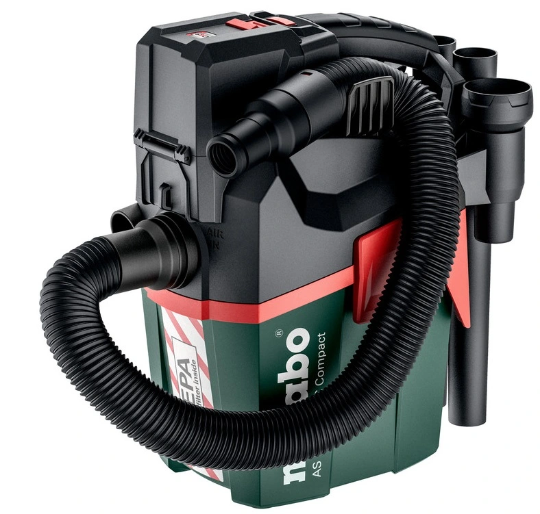 Пилосос акумуляторний Metabo AS 18 HEPA PC COMPACT, 18В, бак 6л, 2100л/хв, 3,8кг, без АКБ та ЗП