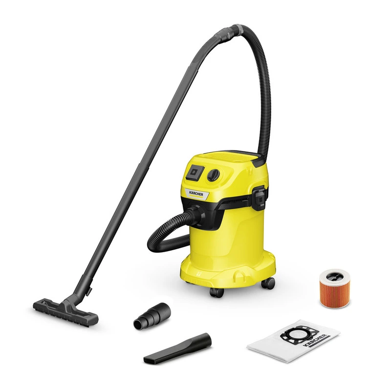 Пилосос професійний Karcher WD 3 P V-17/4/20, 1000Вт, розетка 220В, контейнер 17л, 4,86кг