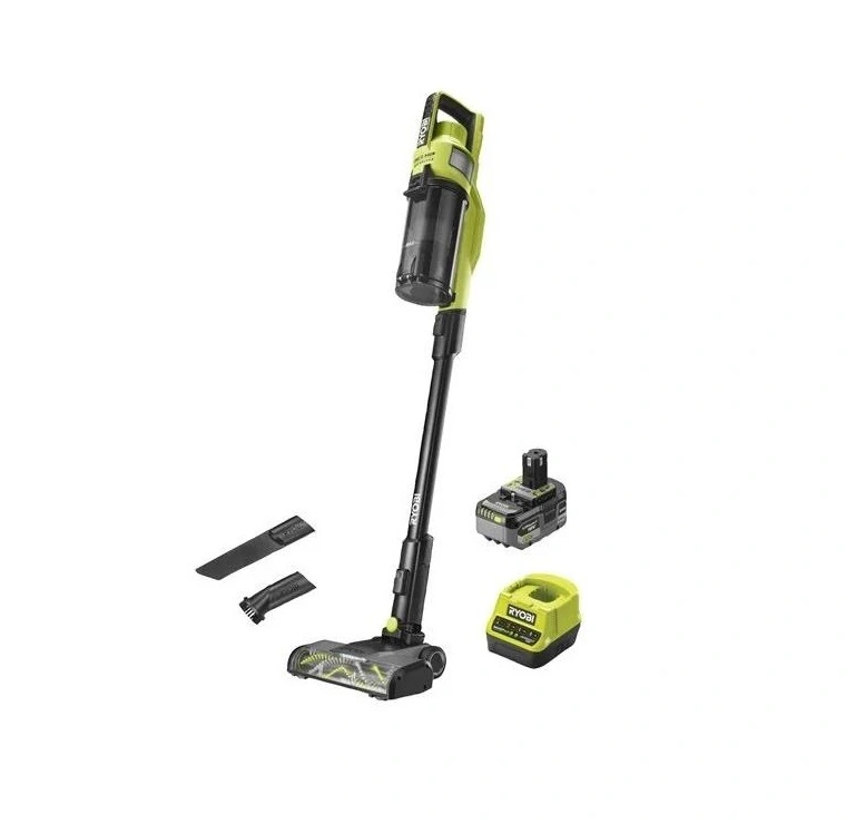 Пилосос акумуляторний Ryobi ONE+ HP RSV18X-1X40G 18В 1х4А·год 90Вт 20кПа контейнер 0,8л HEPA12 3,1кг
